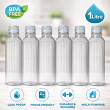 Veer Plast - Alpha 1000ml Water Bottle Pack of 6