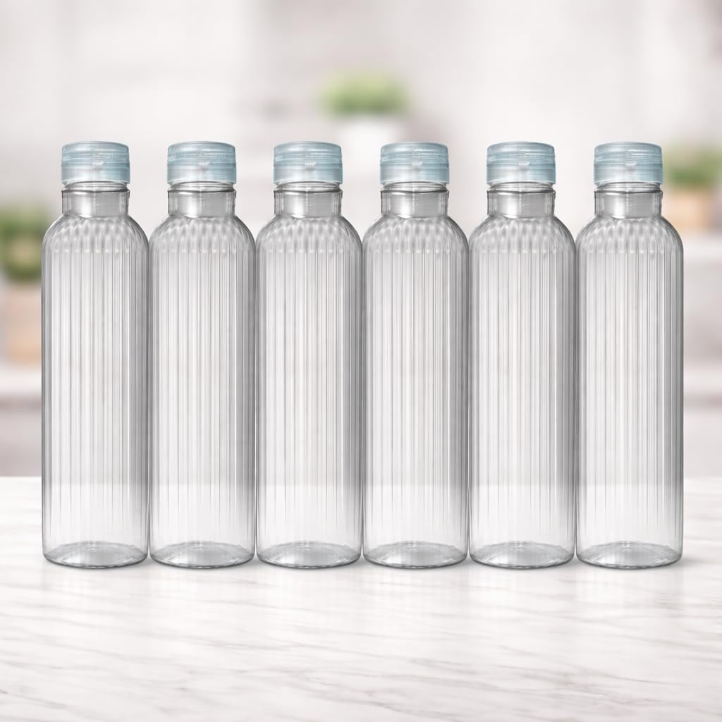 Veer Plast - Alpha 1000ml Water Bottle Pack of 6
