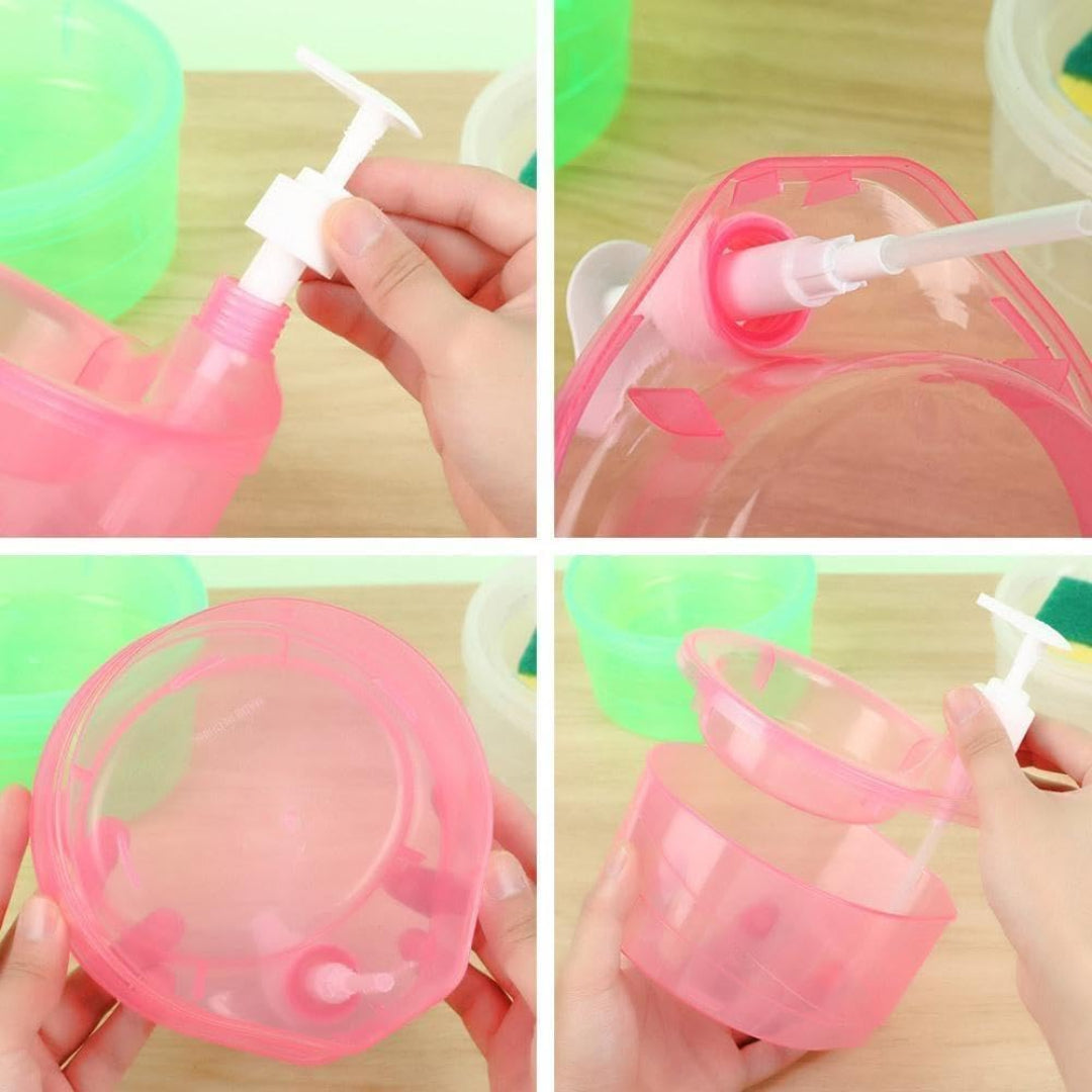 Double Layer 2 in 1 Liquid Soap Dispenser