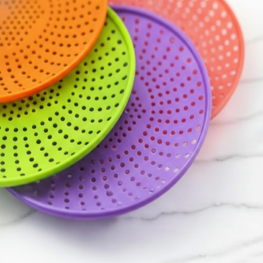 Multipurpose Strainer Plates for Roti, Fruits & Veggies – Set of 4 – photo 3