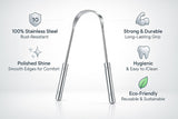 S S Tongue Cleaner for Adults [2 Pcs]