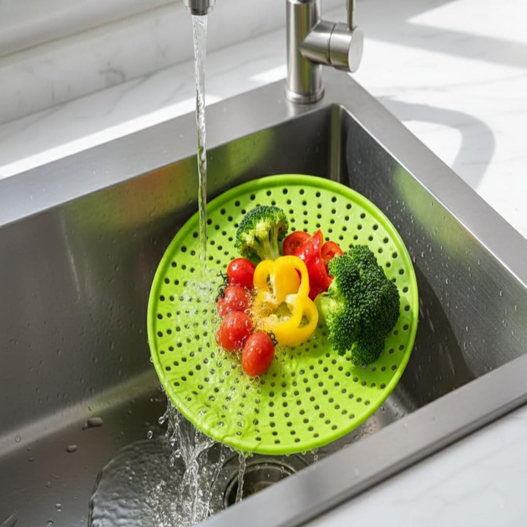 Multipurpose Strainer Plates for Roti, Fruits & Veggies – Set of 4 – photo 2