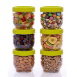 450 ml & 200 ml  Green,Blue & Red Intercity Plastic Container Set of 6