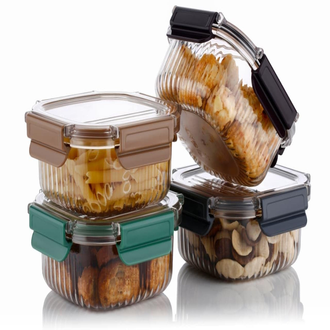 Airtight Crystela Container Transparent (Pack of 1) (3 PIC SET)