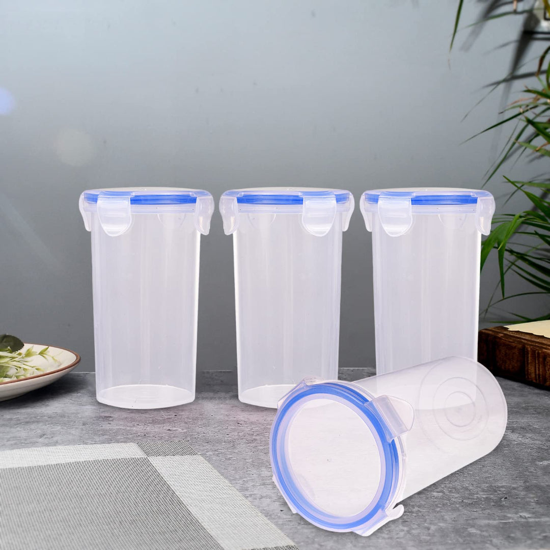 Veer Plast Lock & Seal Glass 700ML Pack of 2 (Transparent)