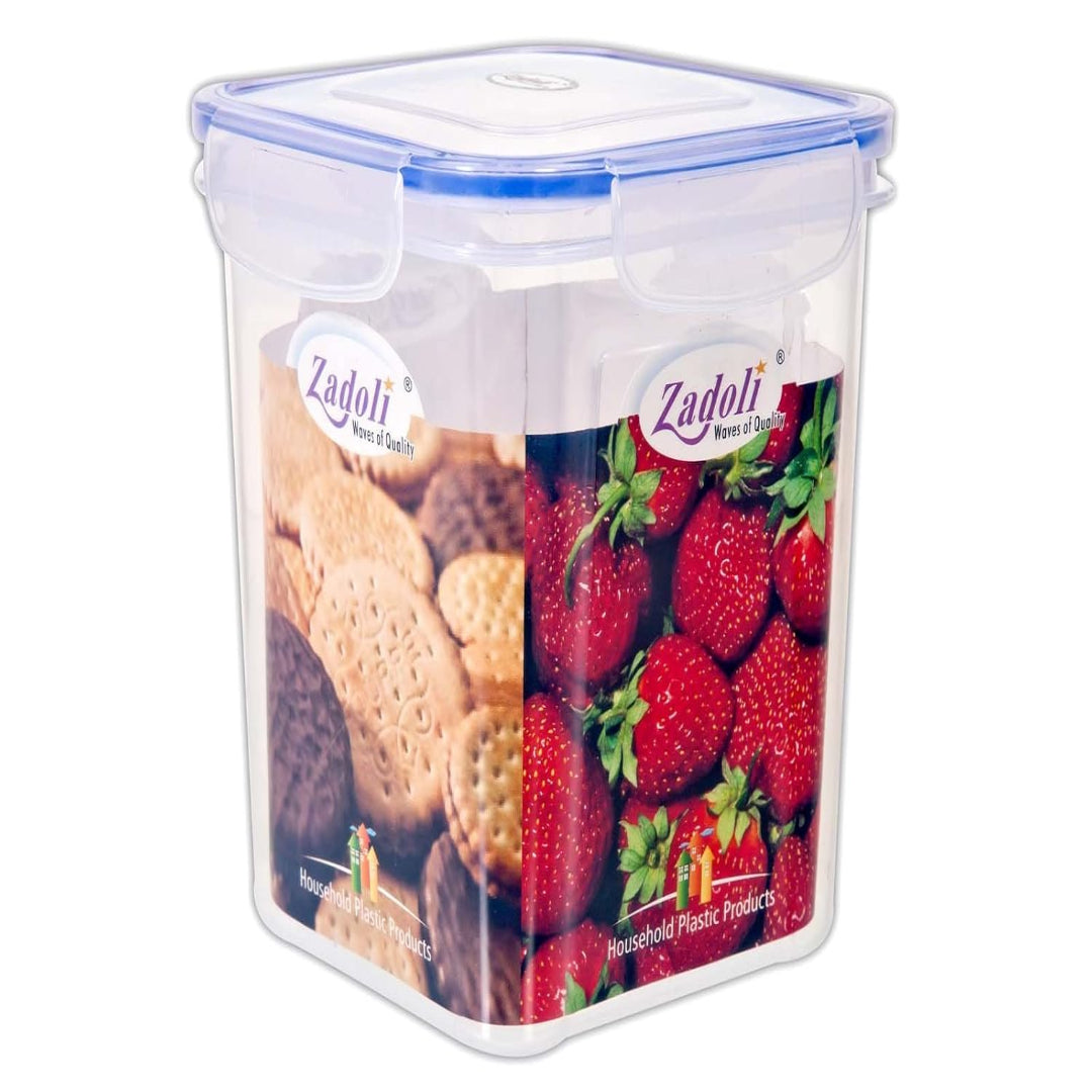 Zadoli Milan Square 1000 ml, 1500 ml, 2500 ml Air Tight Locked Food Container Set of 3