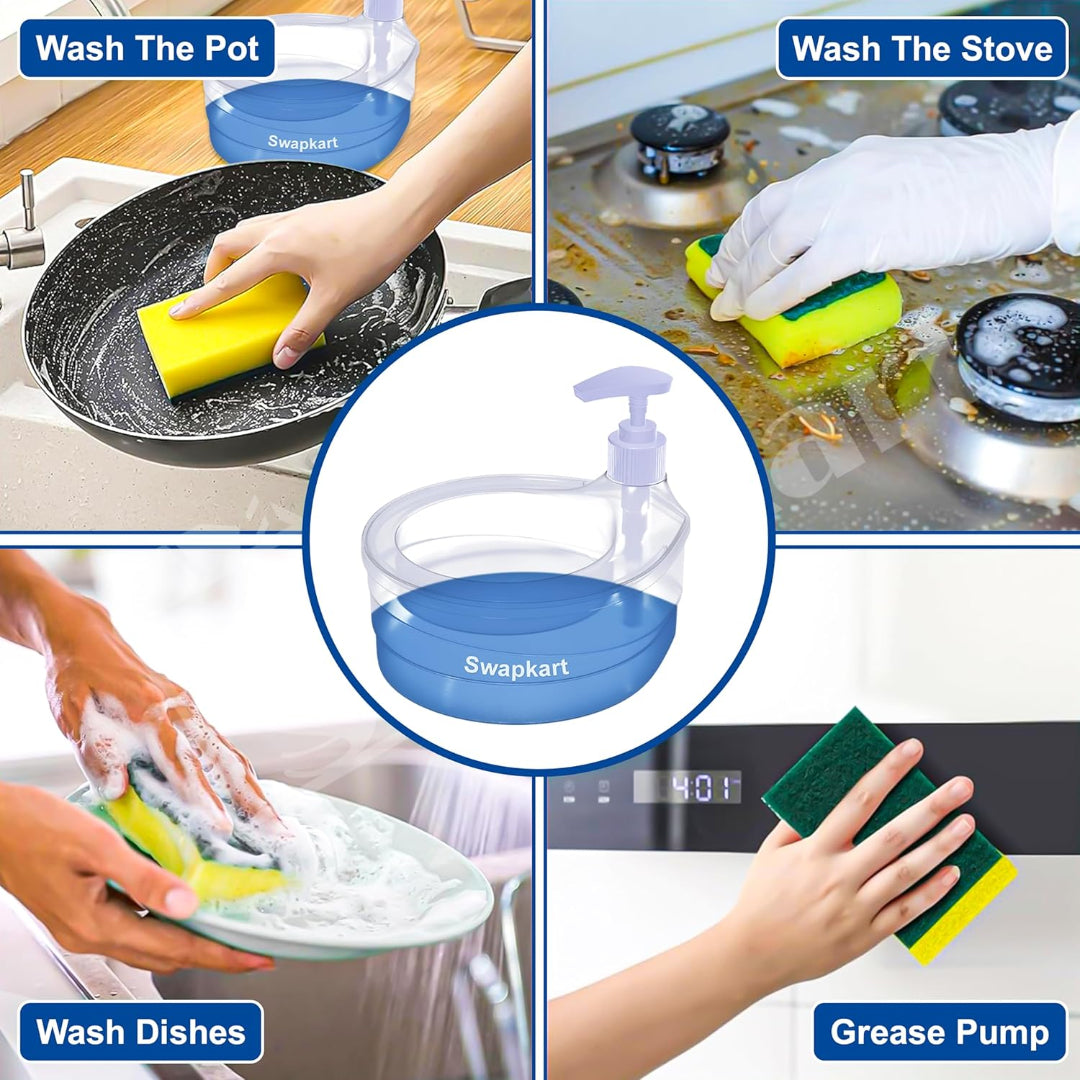 Double Layer 2 in 1 Liquid Soap Dispenser