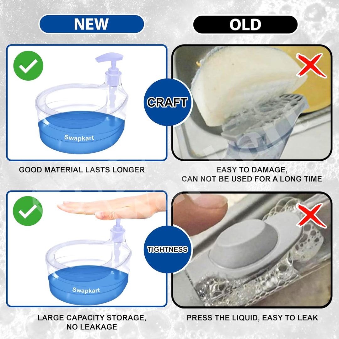 Double Layer 2 in 1 Liquid Soap Dispenser