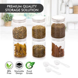 Veer Plast Jigma Storage Jar 500 ML Transparent Set of 4 Transparent