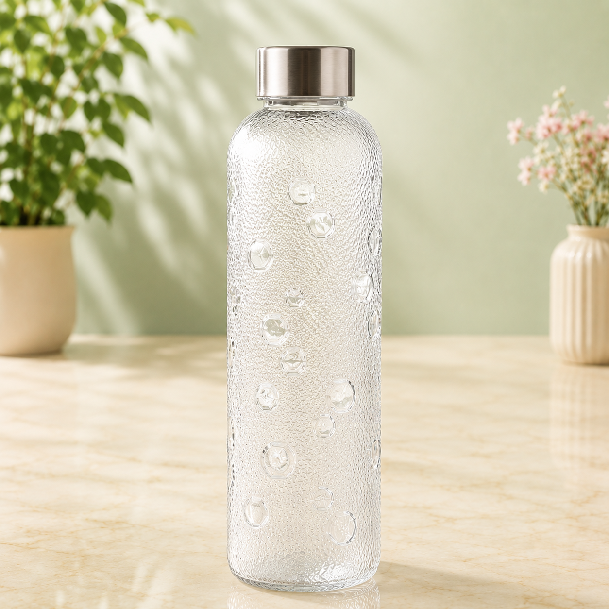 Veer Plast - Drop SS Lid Bottles (1L) Set of 3