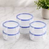 Veer Plast - Lock & Seal Clip and Lock Container Set of 6 (300 ml)