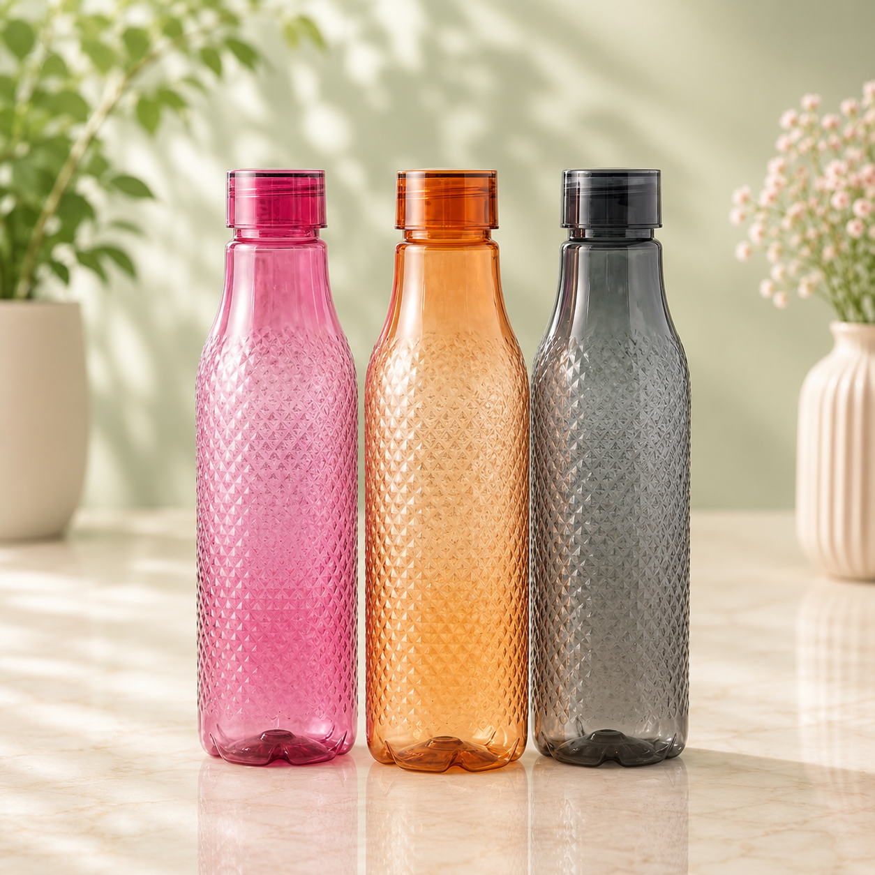 Veer Plast - Trend Multicolour 1 Litre, Set of 3/6