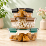Airtight Crystela Container Transparent (Pack of 1) (3 PIC SET)