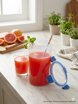 Veer Plast Lock & Seal Glass 700ML Pack of 2 (Transparent)