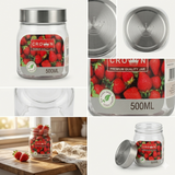 Veer Plast - Crown Jar | Steel Cap Jar Set  | 750 ML, 500 ML & 250 ML | Silver