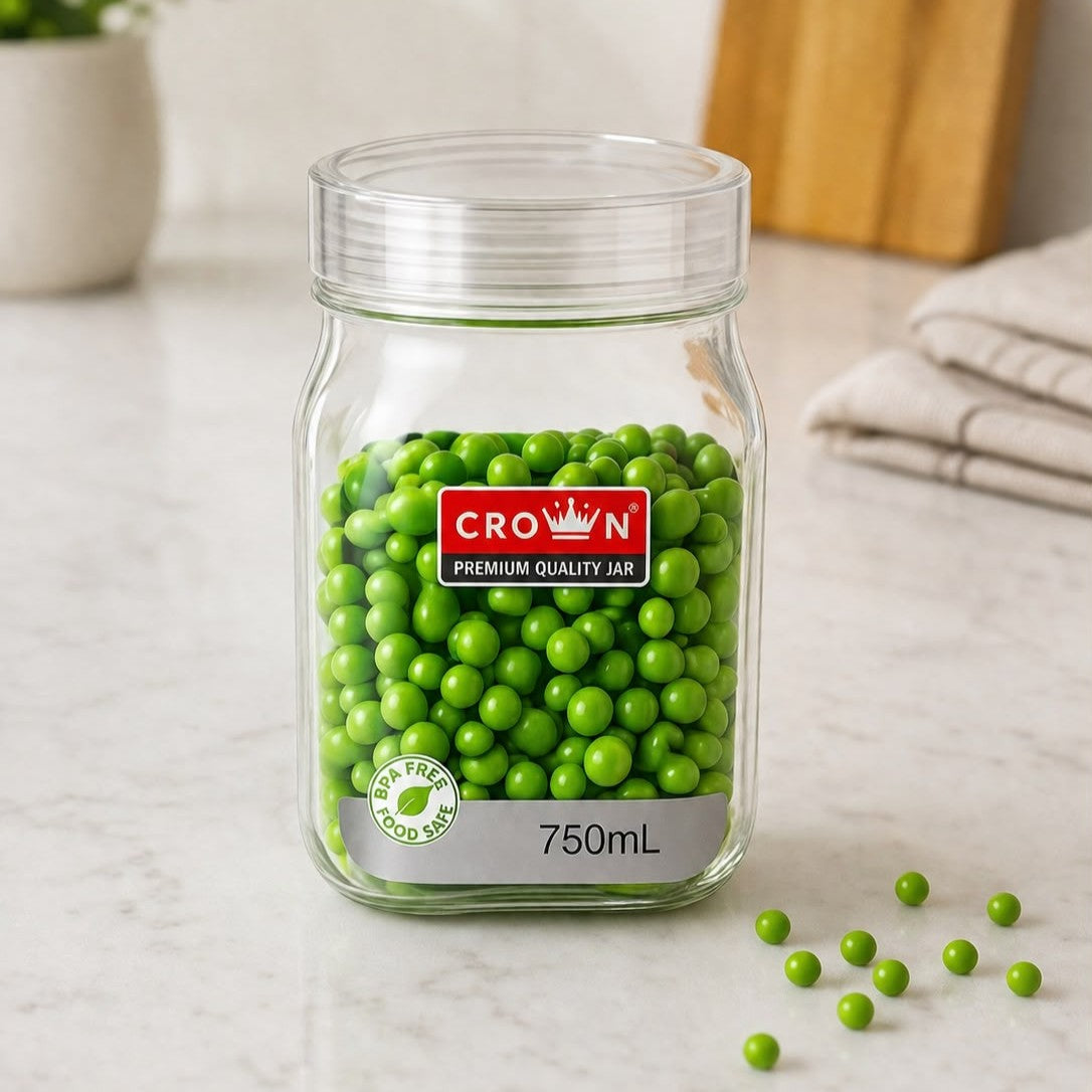Veer Plast Crown 750ml/1000 ml Containers - (★PACK OF 4★)