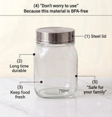 Veer Plast - Crown Jar | Steel Cap Jar Set ' Silver(★ PACK OF 3&6 ★)