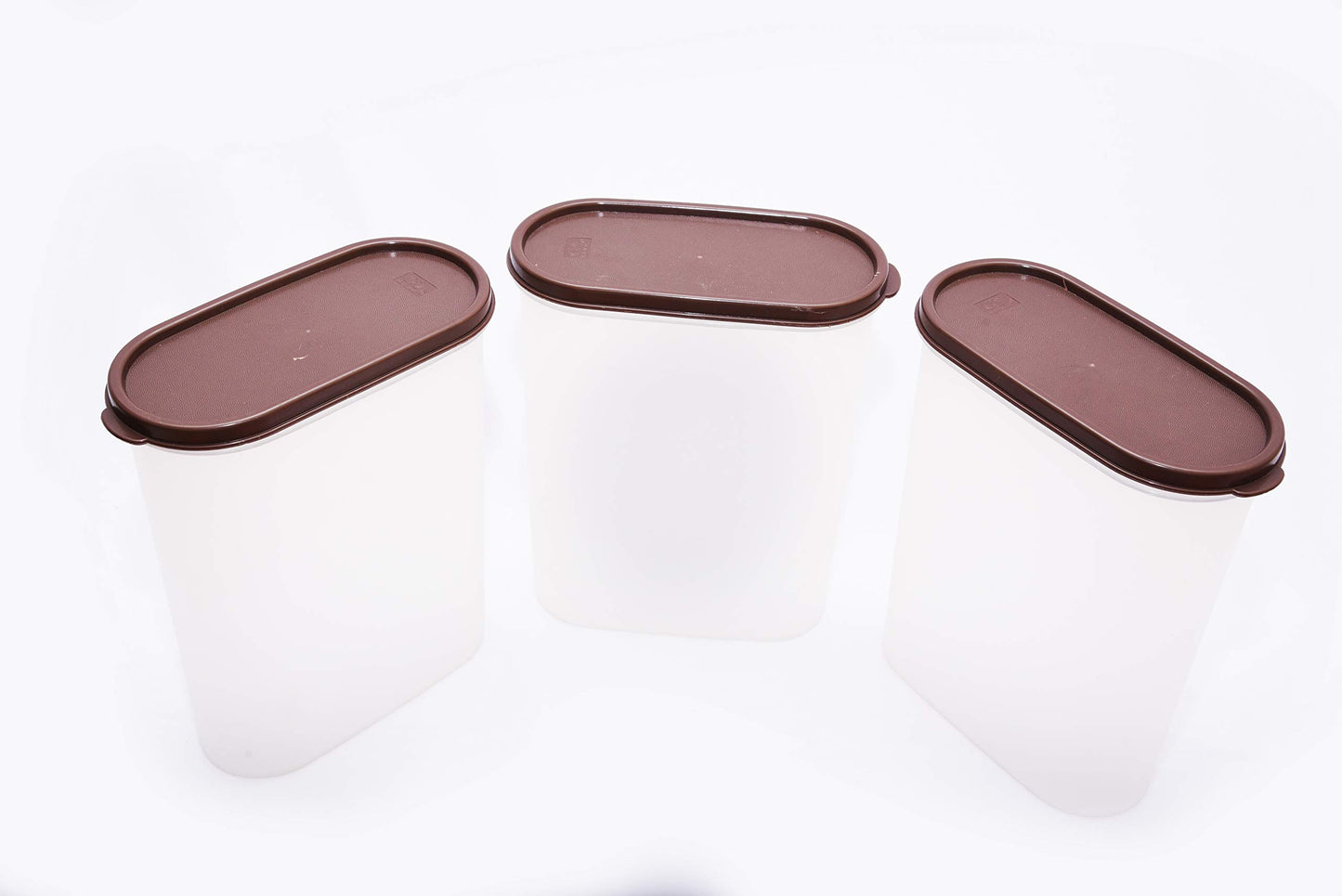 Airtight Plastic Storage Container Set (3 Pcs) | BPA Free Food Grade Kitchen Storage Box | Freezer & Microwave Safe | Space Saving Pantry Organizer