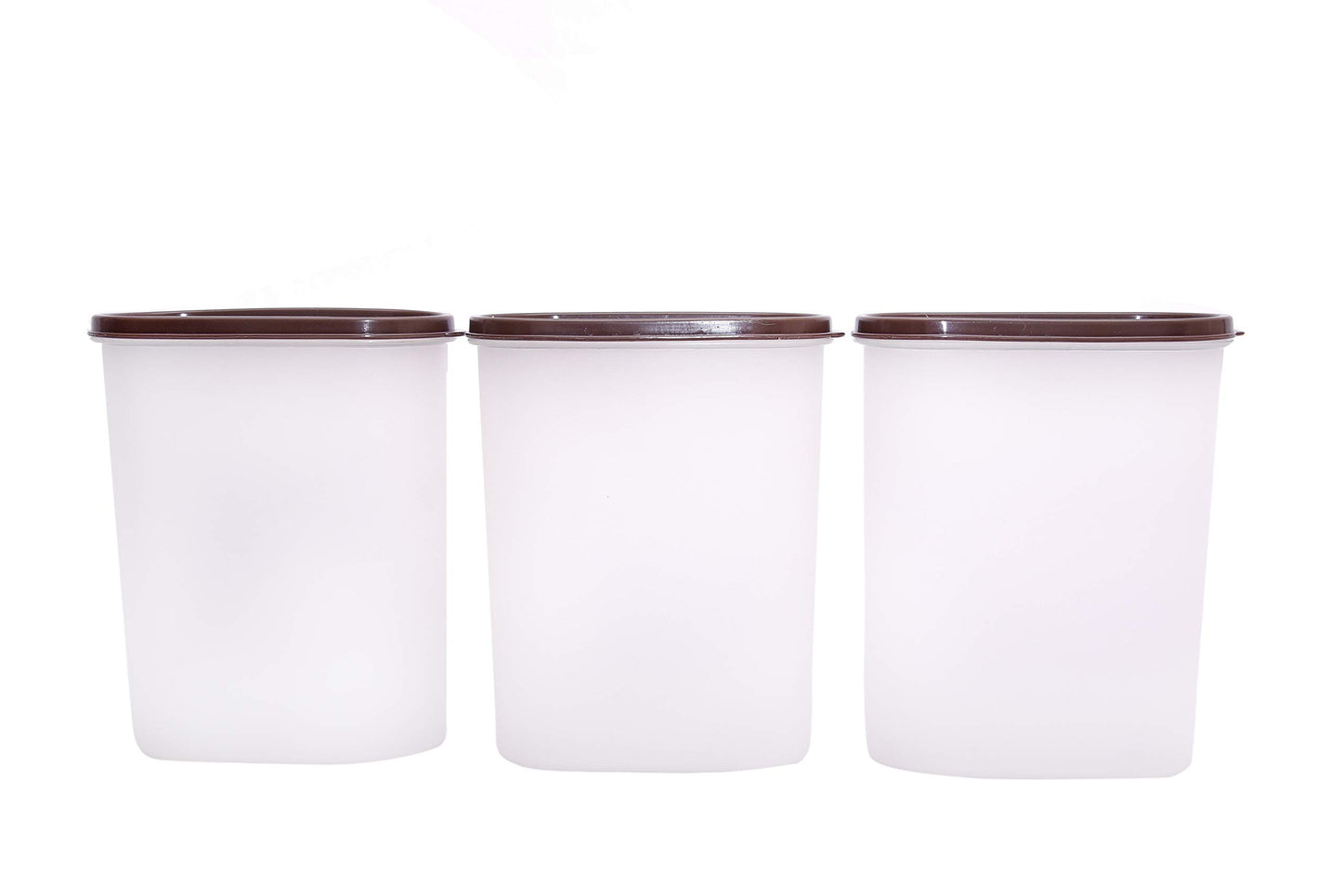 Airtight Plastic Storage Container Set (3 Pcs) | BPA Free Food Grade Kitchen Storage Box | Freezer & Microwave Safe | Space Saving Pantry Organizer