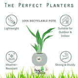 Veer Plast - Green City Plastic Plant Pots Set of 4/6