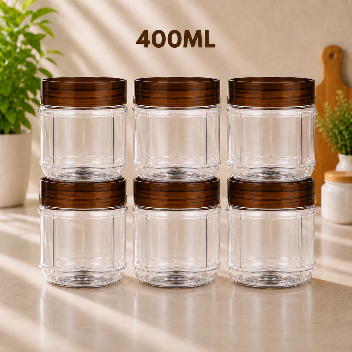 Airtight Plastic Food Storage Containers Set of 4/6 – Kitchen Storage Containers