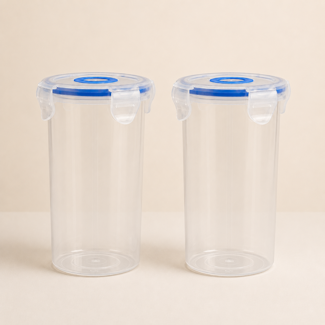 Veer Plast Lock & Seal Glass 700ML (★PACK OF 2★)(Transparent)