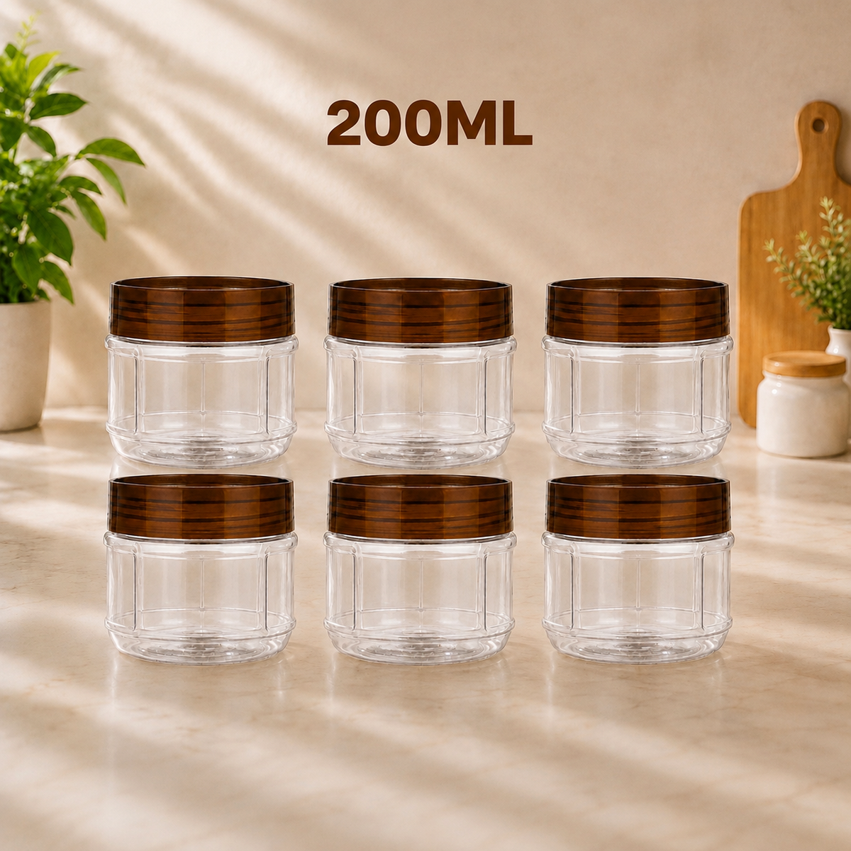 Airtight Plastic Food Storage Containers Set of 4/6 – Kitchen Storage Containers