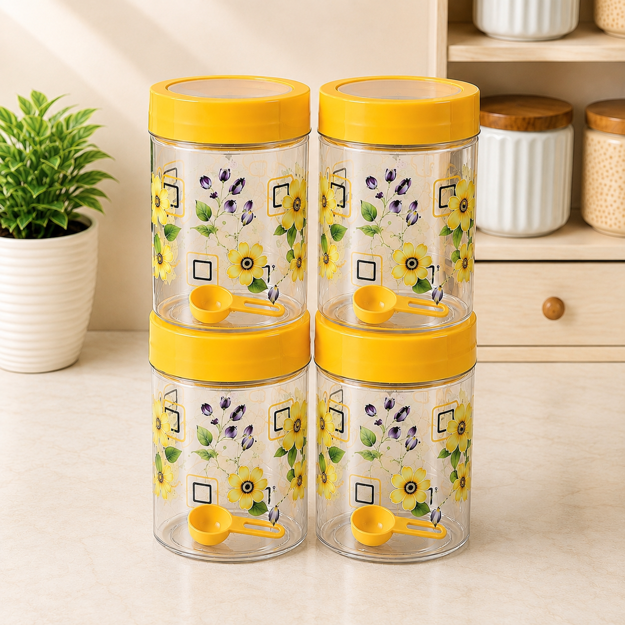 Veer Dream Storage Jar | 500Ml | Bpa Free | (★Pack Of 4★)