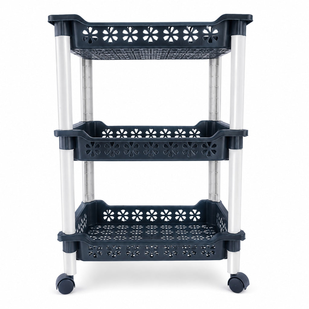 3-Layer Storage Rack with Wheels – Kitchen & Home Organiser – photo 4