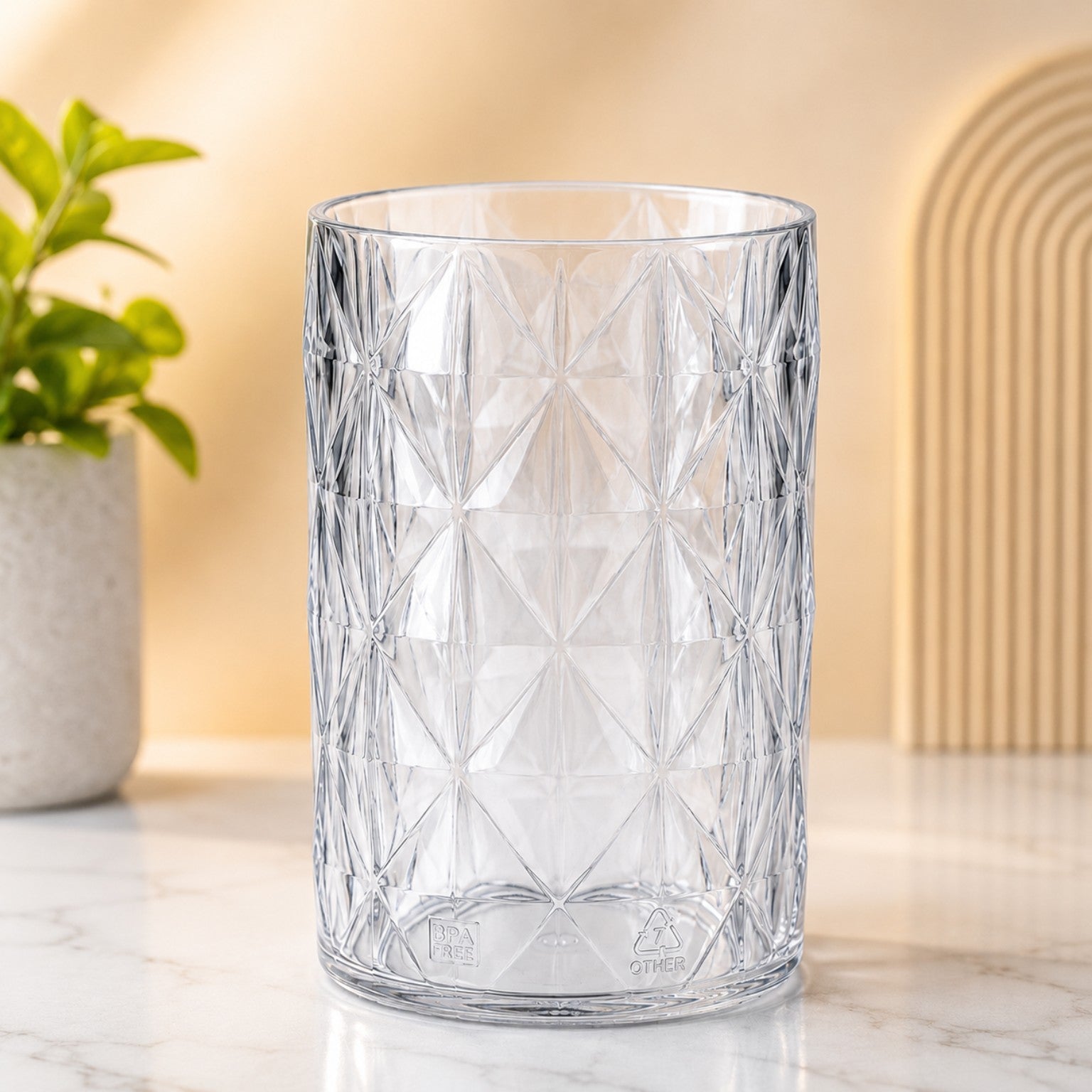 Pineapple Glass | Premium plastic | 300 Ml | (★Pack Of 6★)