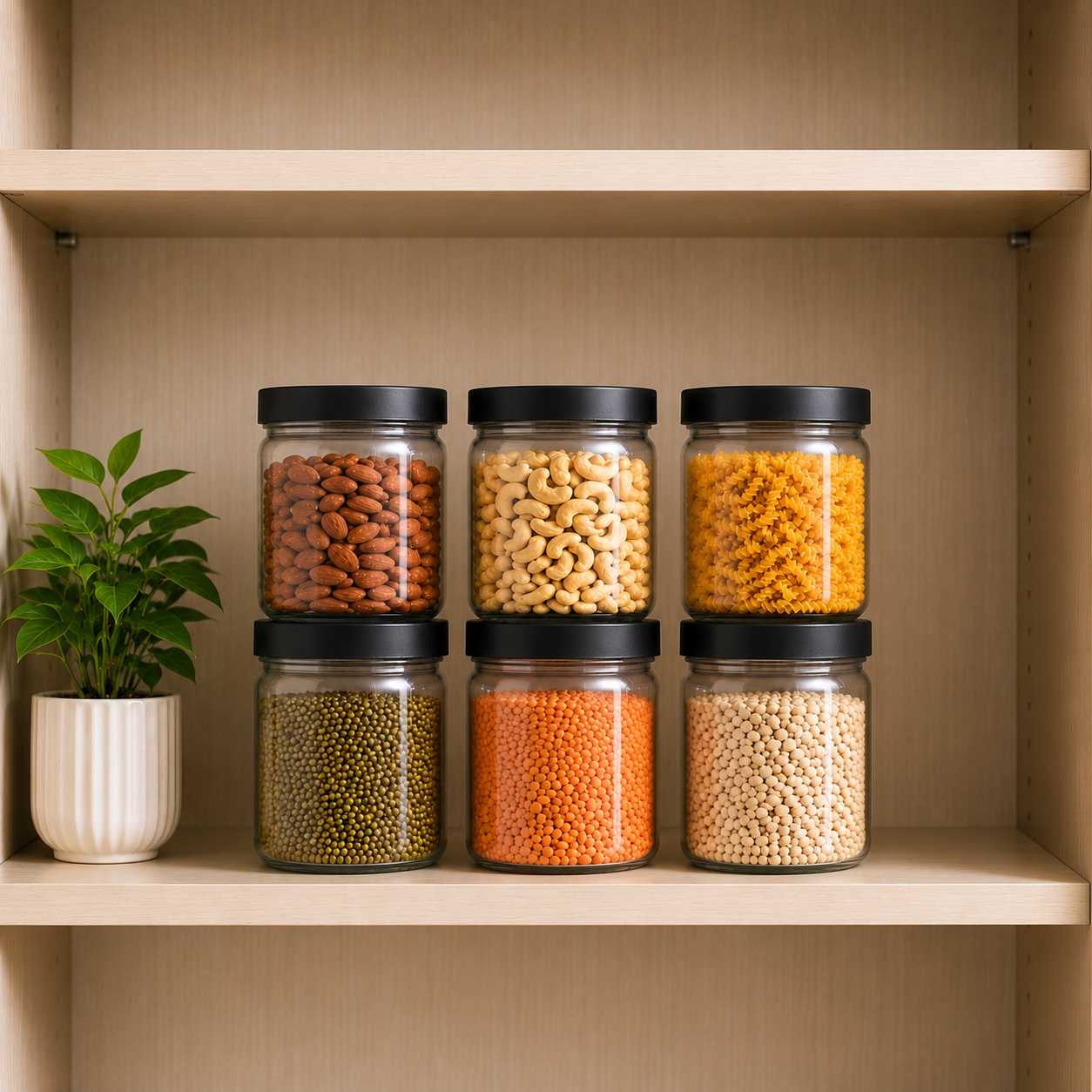 Veer Plast Fashion Jar (★PACK OF 6★)