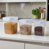 Zadoli Milan Square 1000 ml, 1500 ml, 2500 ml Air Tight Locked Food Container (★PACK OF 3★)
