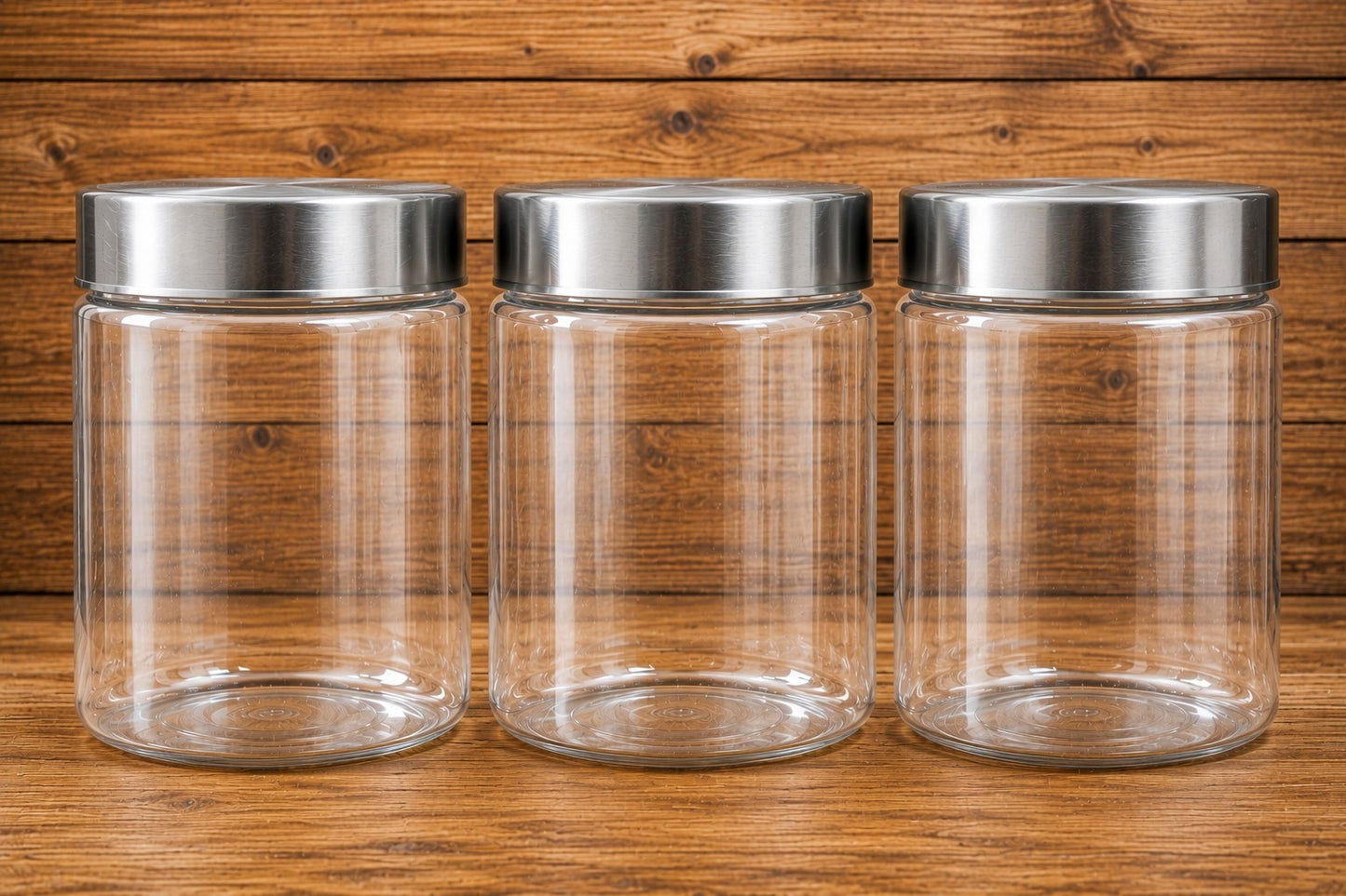 Galaxy Pet Jar | Steel Cap Premium Quality Jar Set | 250 TO 2000 Ml |(★PACK OF 3★)