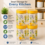 Veer Dream Storage Jar | 500Ml | Bpa Free | (★Pack Of 4★)