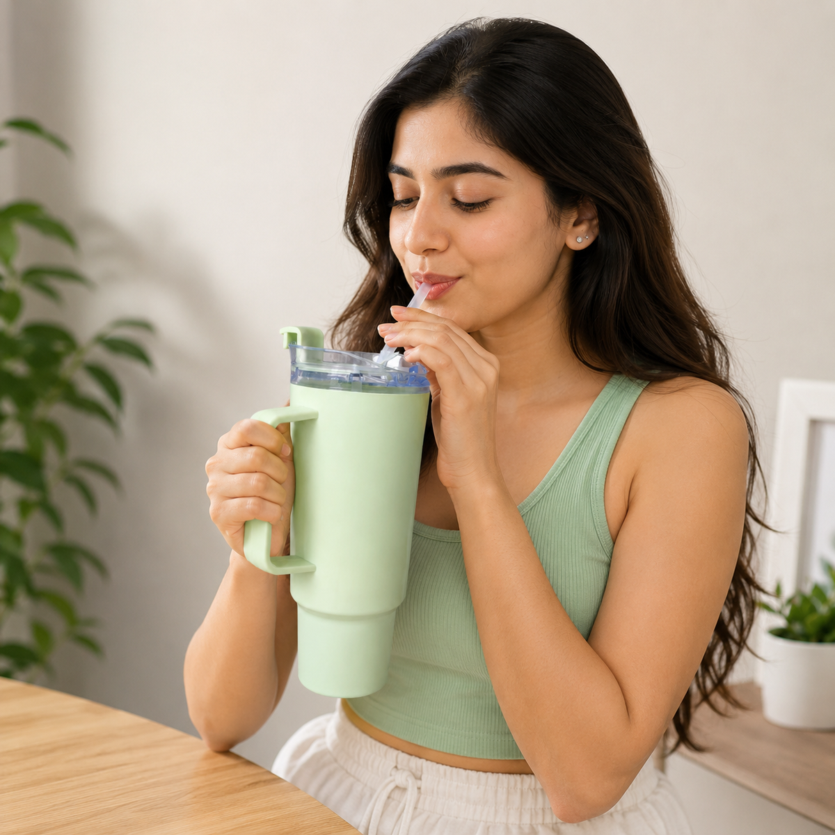 1.5 Litre Water Jug with Lid, Handle & Straw – photo 2