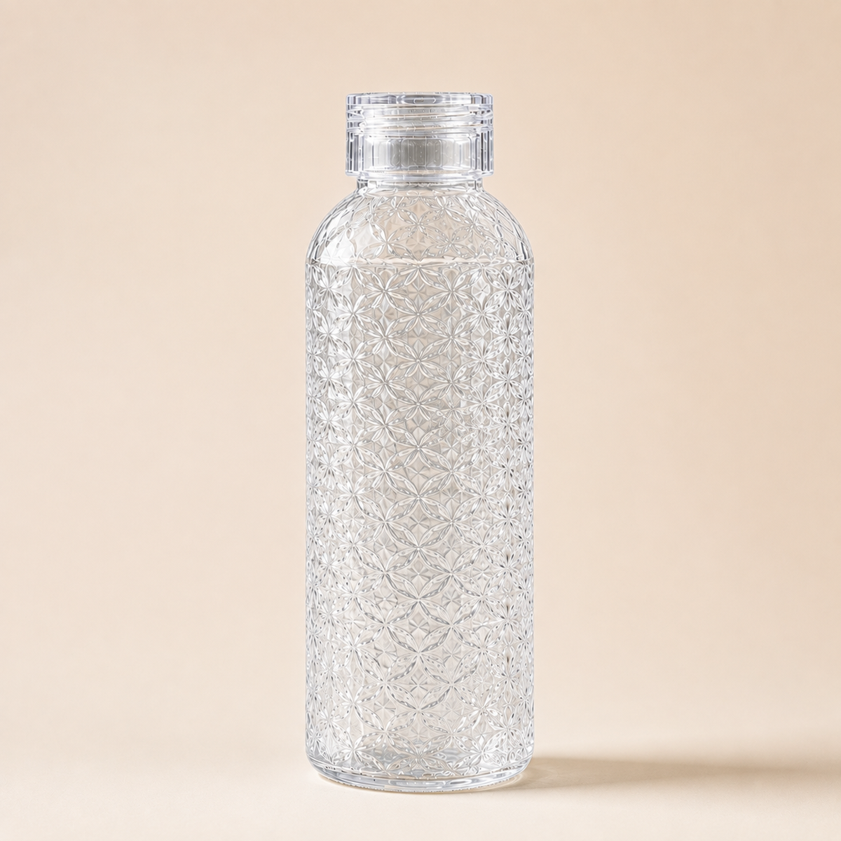 1 Litre Crystal Pattern Water Bottle – BPA-Free, Pack of 6 – photo 3